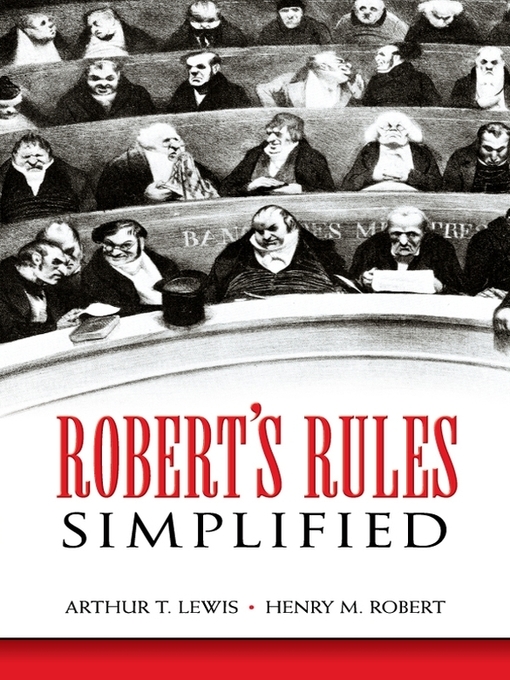 Title details for Robert's Rules Simplified by Arthur T. Lewis - Available